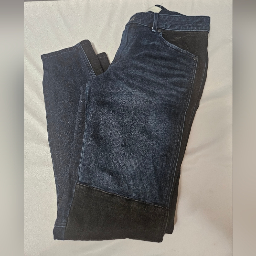 Marc By Marc Jacobs Dark Wash Mid Rise Patchwork Skinny Jeans Size 29!